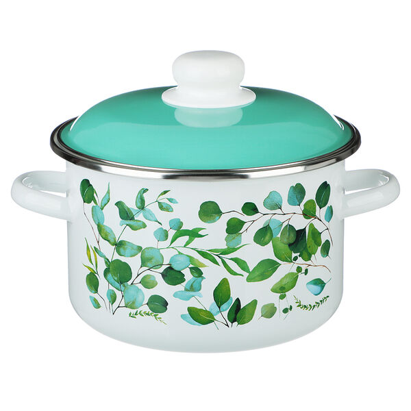 Vetta эвкалипт кастрюля эмалированная 3 л