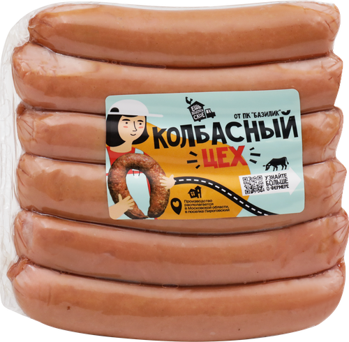 

Сосиски ПК БАЗИЛИК Нежность, весовые