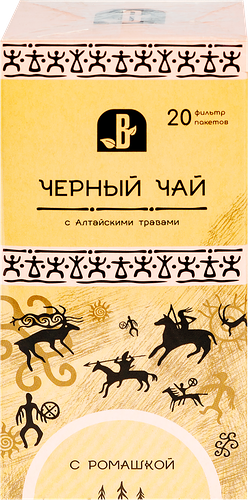 Чай черный Вектор с ромашкой в пакетиках 1,5 г х 20 шт