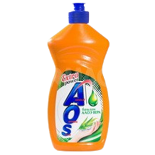 Aos средство для мытья посуды жидкое 450г бальзам Алоэ Вера (1112-3)