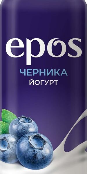 Йогурт питьевой EPOS Черника 0,05% п/б без змж 250 мл