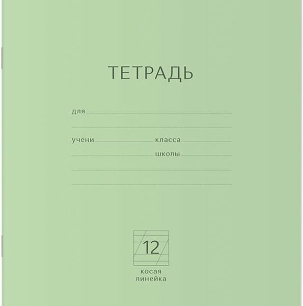 Набор тетрадей ErichKrause Классика зеленая косая линейка 12л 10шт