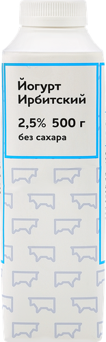 

Йогурт питьевой Ирбитский без сахара 2.5 % 500 г