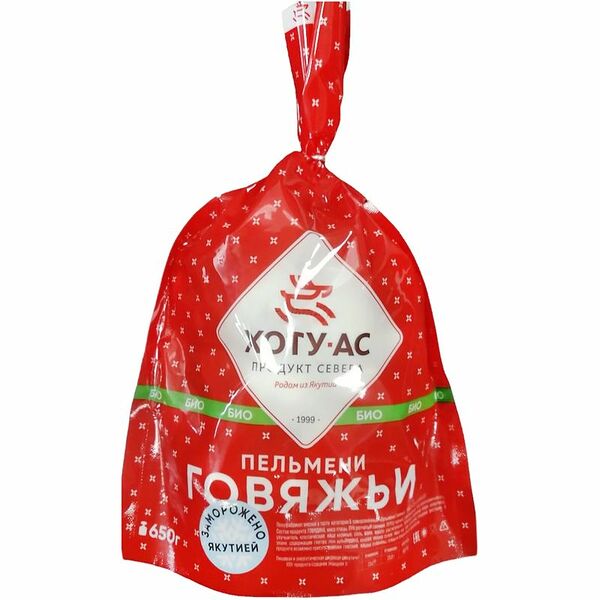 Пельмени Хоту-Ас говяжьи категории Б, 650г