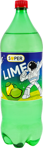 Напиток SUPER Lemon-Lime сильногазированный, 2л