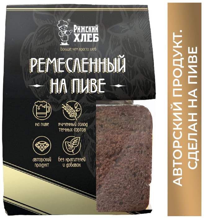 

Хлеб Рижский Хлеб Ремесленный на пиве целый 250 г