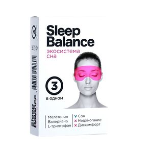 Слип Баланс Экосистема сна Мелатонин L-триптофан Валериана таблетки 30 шт