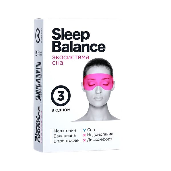 Слип Баланс Экосистема сна Мелатонин L-триптофан Валериана таблетки 30 шт