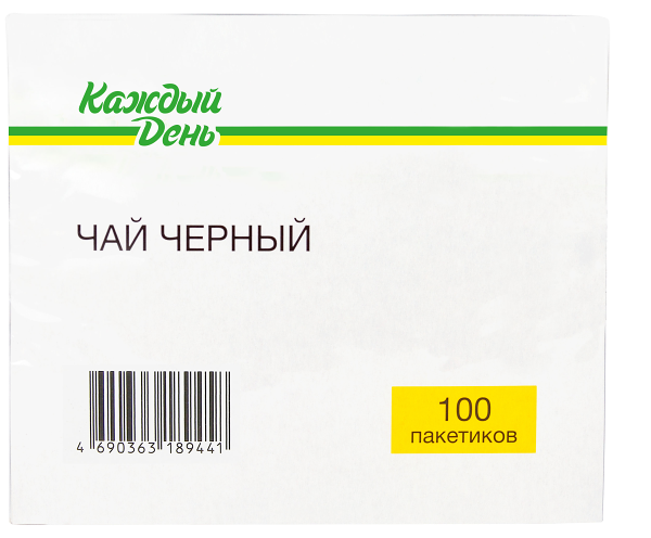 Чай черный Каждый день пакетированный, 100х1,5 г