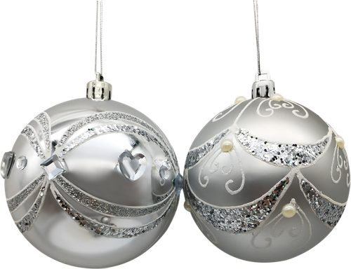 

Шар елочный Homeclub d=8 см, с декором, пластик Арт. HP8001-4A02 в ассортименте