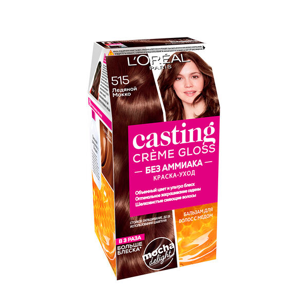 Стойкая краска-уход для волос L'Oreal Paris Casting Creme Gloss т.515 Морозный шоколад, 180 мл