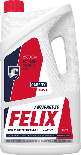 

Антифриз Felix Carbox G12 красный Арт. 430206326 3 кг