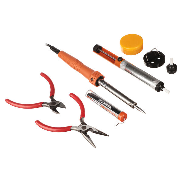 Ермак набор для паяльных работ, 60w, 8 предметов