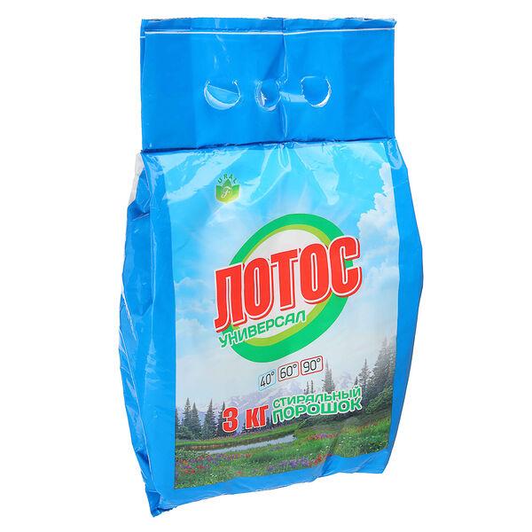 Стиральный порошок лотос универсал, п/э, 3 кг