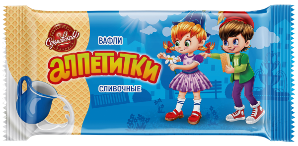 Вафли Сормовская кондитерская фабрика Аппетитки сливочные, 50 г