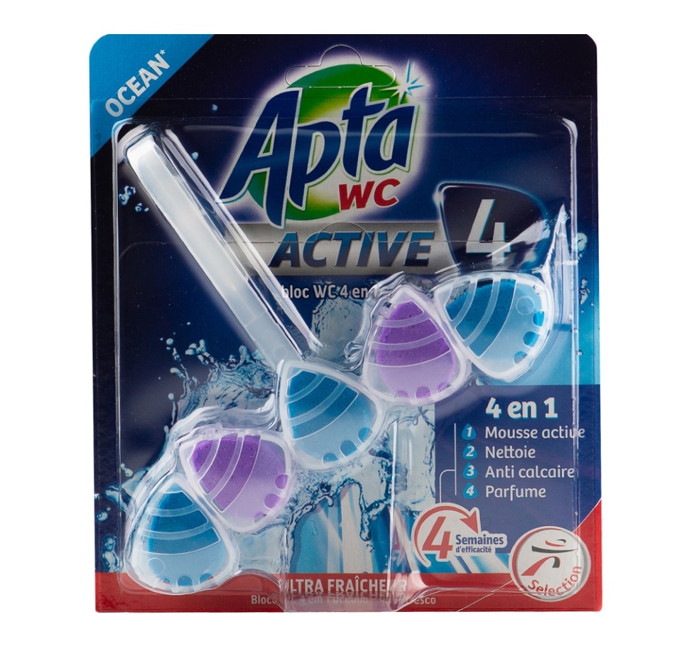 

Таблетки для унитаза APTA WC Active 4 в 1