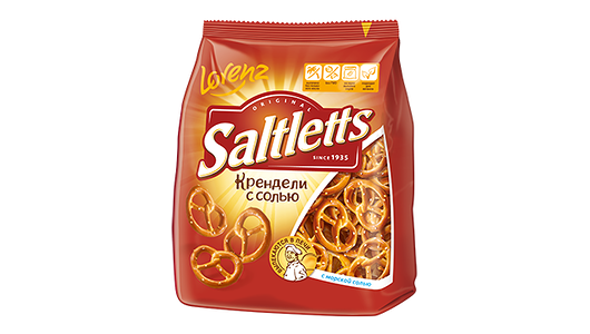 Крендели Lorenz Saltletts Классические соленые 150 г