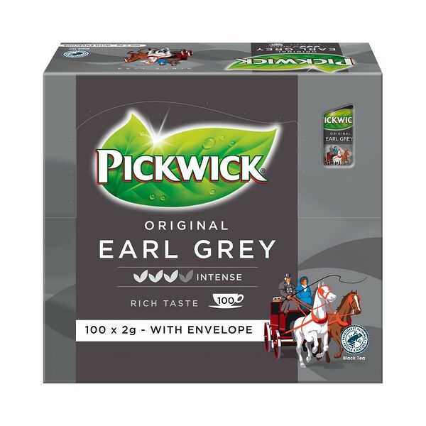 Чай черный с ароматом бергамота пак PICKWICK ORIGINAL EARL GREY 100штx2г