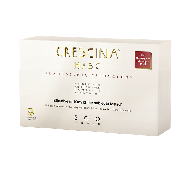 Crescina Transdermic HFSC 500 Комплекс лосьонов женский для возобновления роста и выпадения волос ампулы 3.5 мл 10 + 10 шт