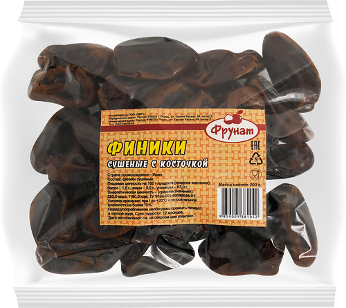 Финики сушеные ФРУНАТ с косточкой