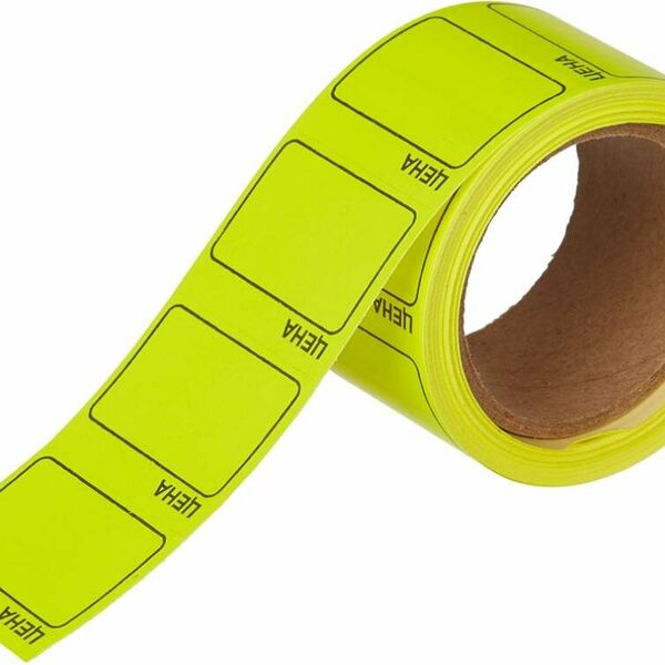 Ценники самоклеящиеся Цена 35x25мм,желтая 250шт/рул, 5 рул/уп