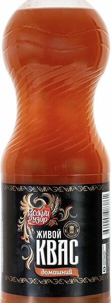 Квас Русский узор Домашний нефильтрованный неосветленный 1.5л