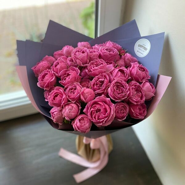 Букет из пионовидных роз Мисти Баблз