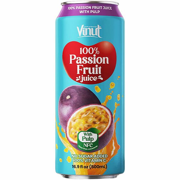 Сок Vinut маракуйи с мякотью 100%, 500мл