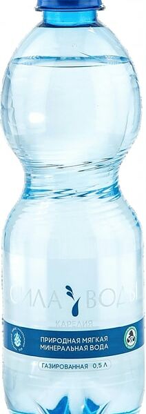 Вода Сила воды Карелия минеральная природная столовая газированная 500мл