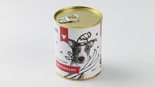 Корм влажный для собак с потрошками