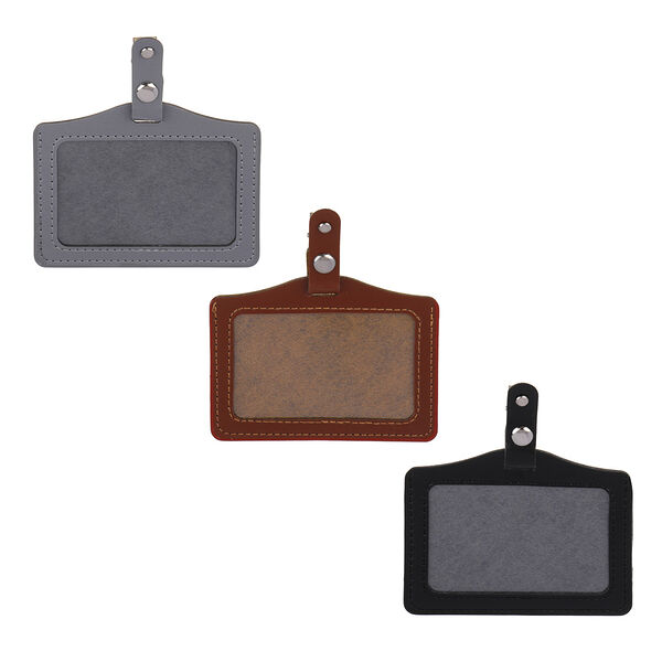 Чехол для пропуска ЮL с металлическим зажимом 7.8х10.2 см цвет в ассортименте