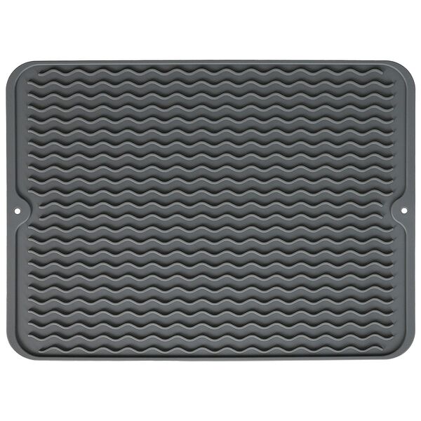 Сушилка-коврик, 30х40 см, силикон, серый