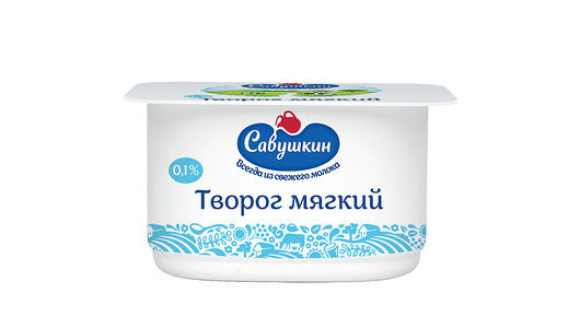 Творог мягкий обезжиренный Савушкин Нежный 0%