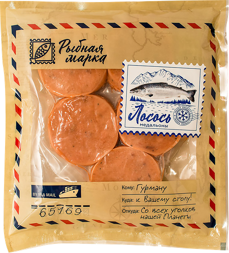 Лосось замороженный Рыбная марка медальоны