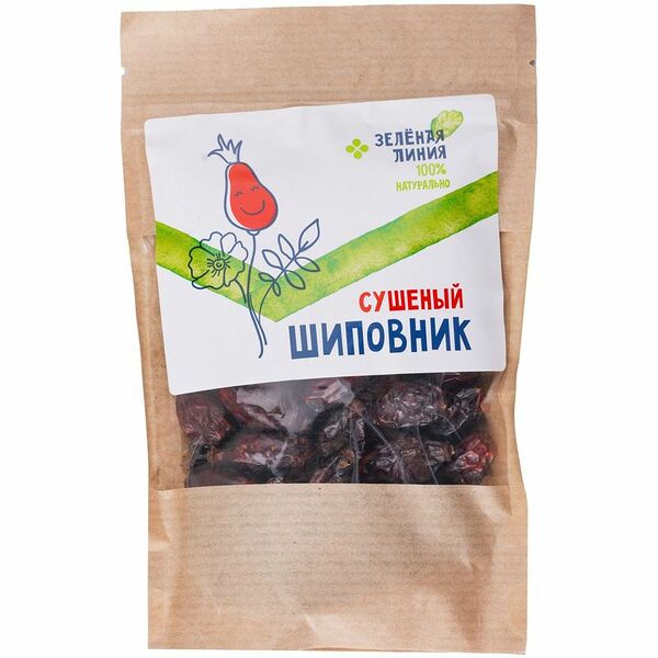 Шиповник Зелёная Линия сушеный 100г