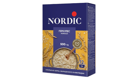 Хлопья овсяные Nordic Геркулес финский 500г, Россия