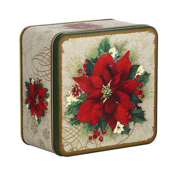 Сноу бум шкатулка жестяная, 17,8x17,8x10 см