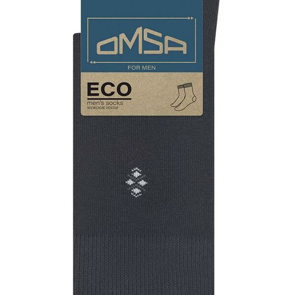 Носки мужские Omsa ECO Двойной Ромбик Blu 39-41 1 пара