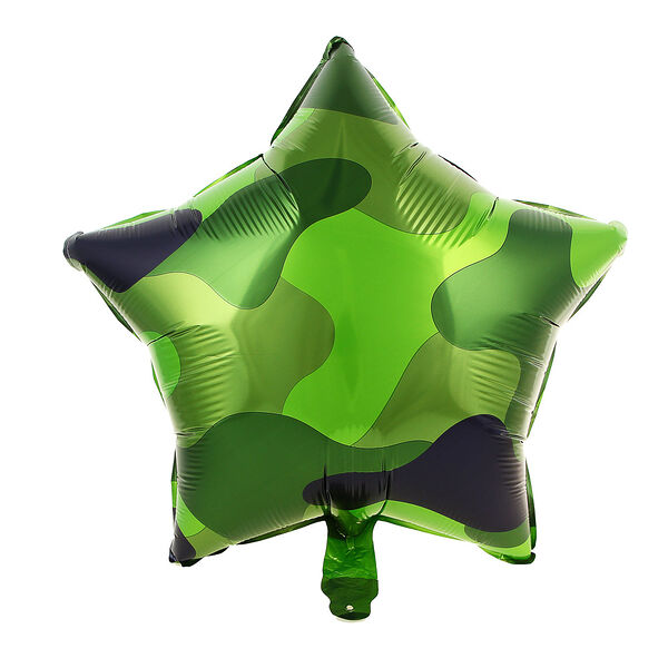 By шар фольгированный, в форме звезды, камуфляж, 18