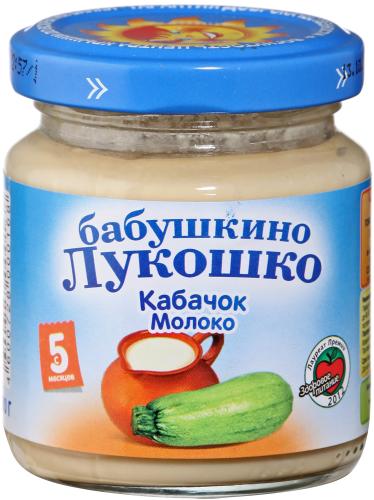 

Пюре из кабачков с молоком с 6-ти месяцев Бабушкино лукошко 100 г