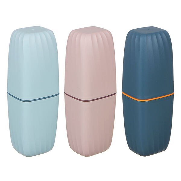 Vetta футляр для зубных щеток и пасты, полипропилен, 5х5х20см, 3 цвета, в ассортименте