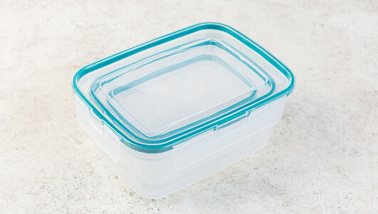 Комплект контейнеров прямоугольных герметичных (0,35 л + 0,75 л + 1,3 л) с защелками