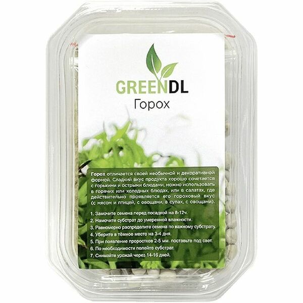 Набор Greendl для проращивания микрозелени Горох