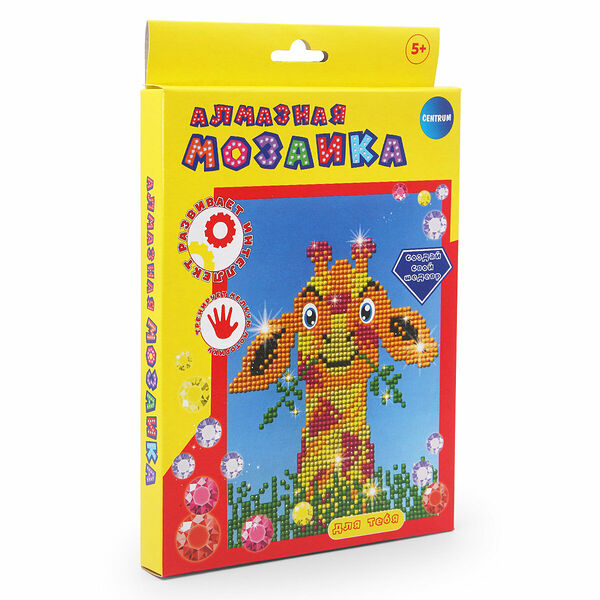 70439 Алмазная мозаика Жираф, 20*15 см (частичное заполнение)