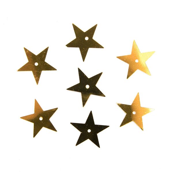 Пайетки Astra&Craft Звездочки 20мм А1 золото шт