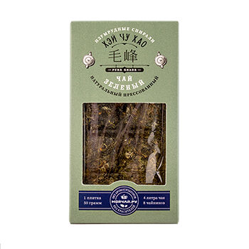 Чай зеленый прессованный Мойчай Хэй Чу Хао 50г, Россия