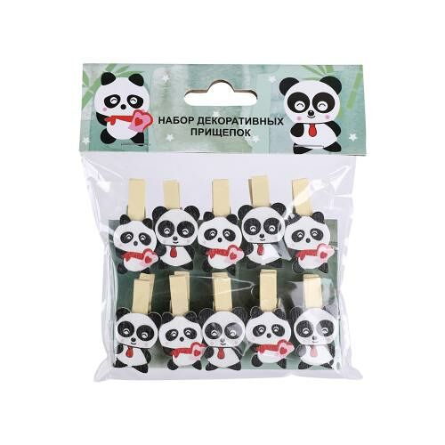 Набор декоративных прищепок 10шт в ассортименте