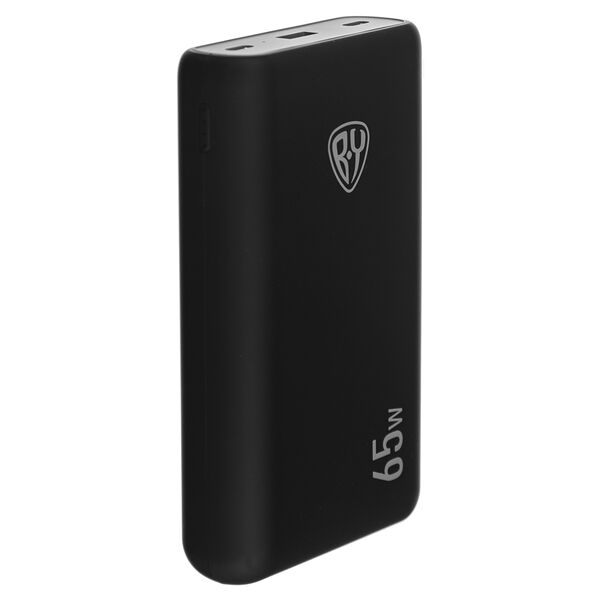 By аккумулятор мобильный, 18000мач, usb+2xtype-c, быстрая зарядка qc3.0+pd, 5а, 65w,прорез.корпус