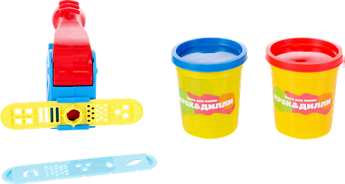 Тесто для лепки КРОК&ДИЛЛИ с прессом, 5 предметов, Арт. 3901