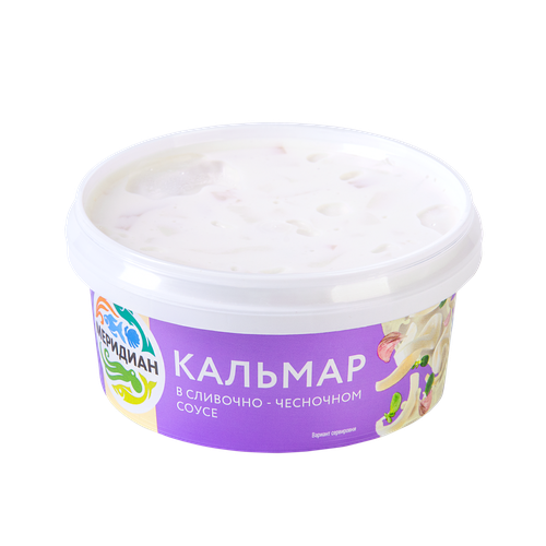 

Кальмар Меридиан в сливочно-чесночном соусе, соломка, 180г